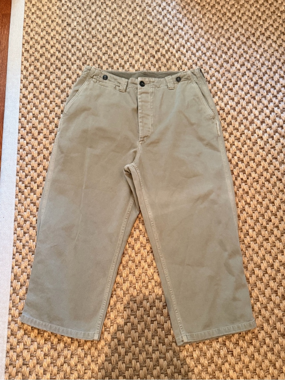 Raey Boyfriend Jeans in Olive